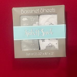 kids N Such Set of Two Bassinet Sheets